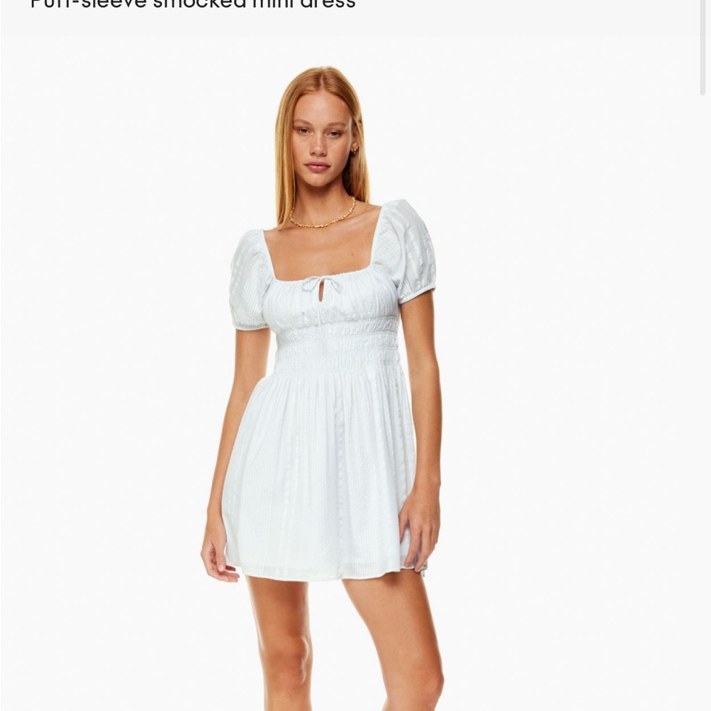 Aritzia Sunday Best Kay Dress Puff Sleeve Babydoll